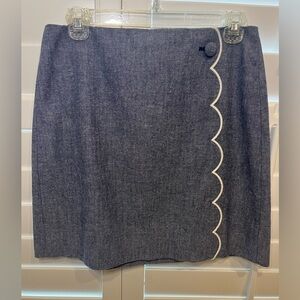 J. Crew Chambray Miniskirt